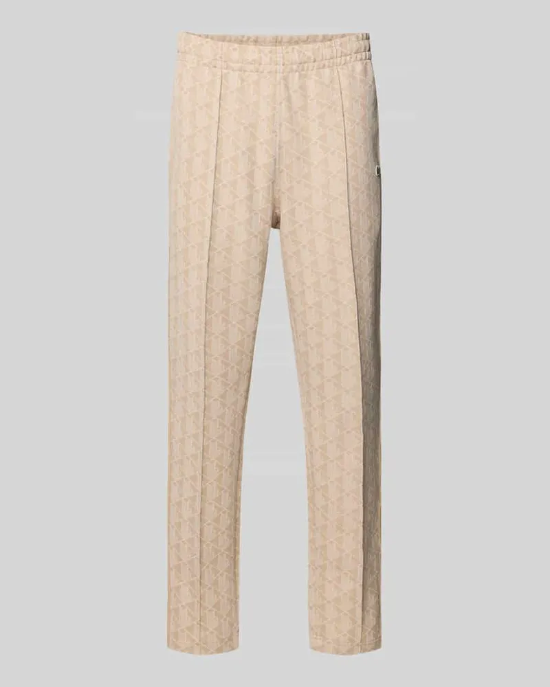 Lacoste Regular Fit Sweathose mit Baumwoll-Anteil Offwhite