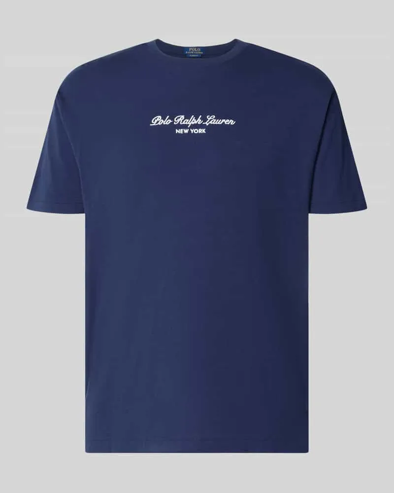 Ralph Lauren Regular Fit T-Shirt aus reiner Baumwolle Marine