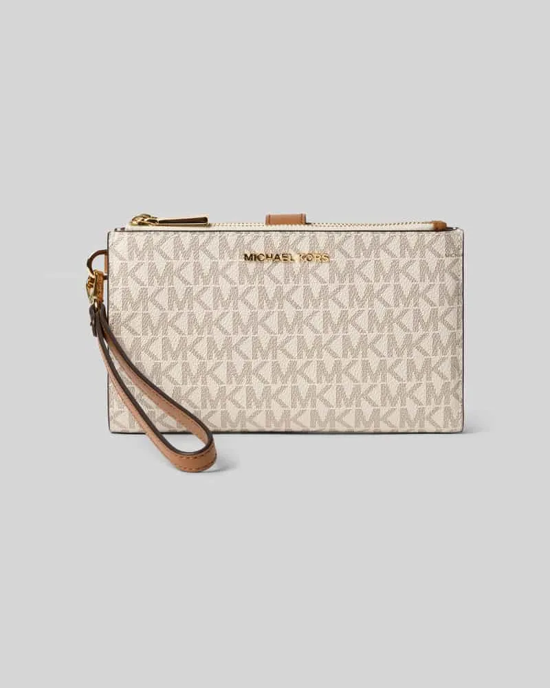 Michael Kors Portemonnaie mit Label-Detail Modell 'JET SET Offwhite
