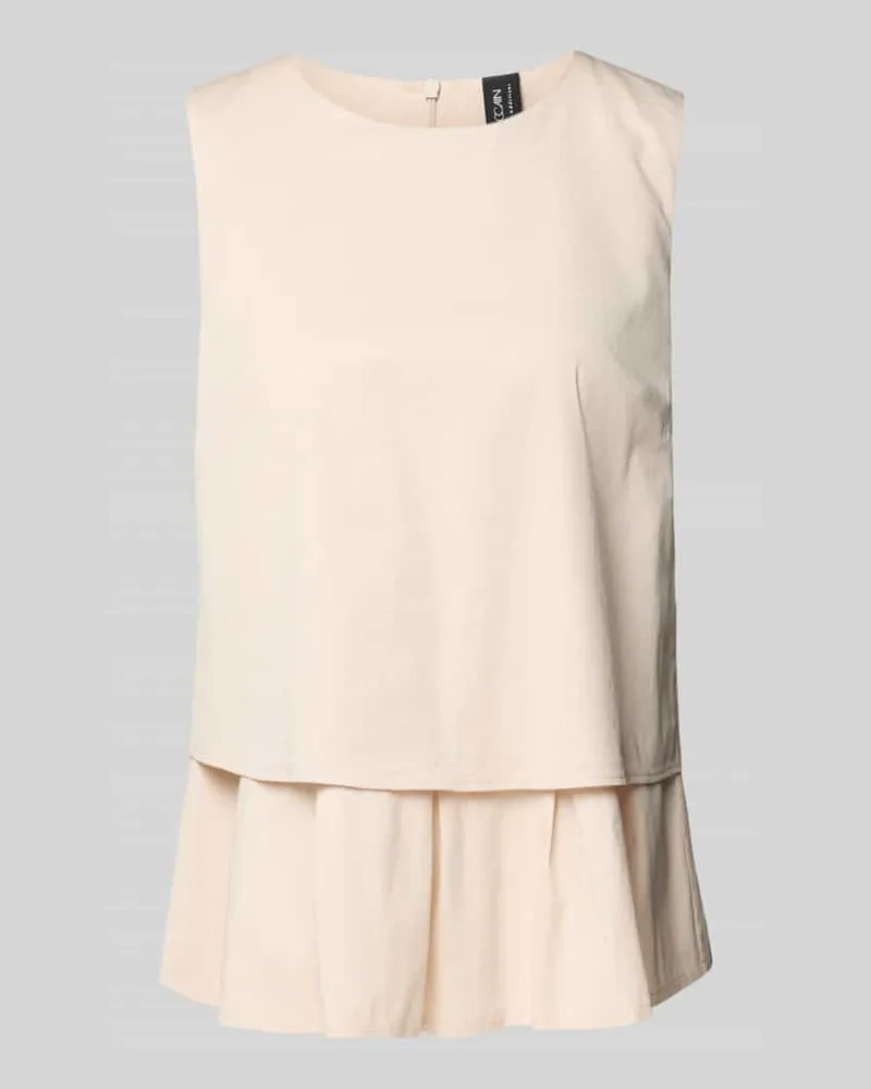 Marc Cain Regular Fit Blusentop in Layering-Optik Sand