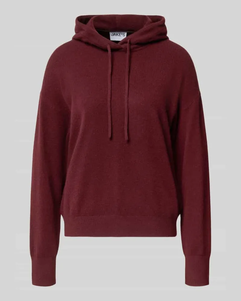 JAKE*S Hoodie aus Kaschmir Aubergine