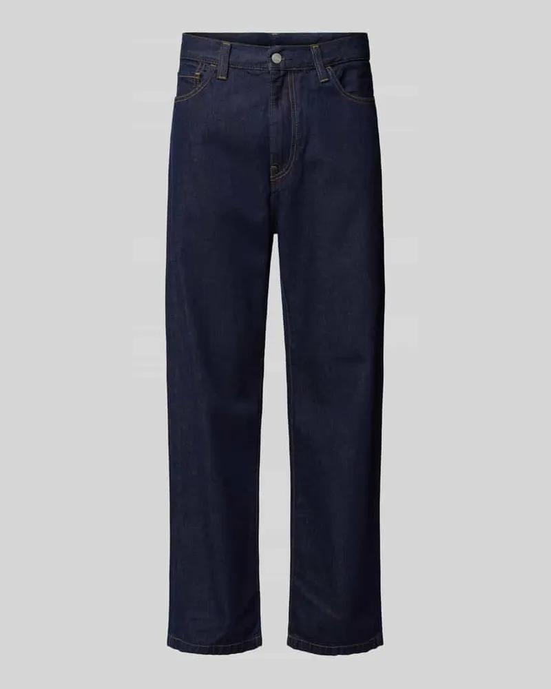 Carhartt WIP Regular Fit Jeans im 5-Pocket-Design Modell 'LANDON Dunkelblau