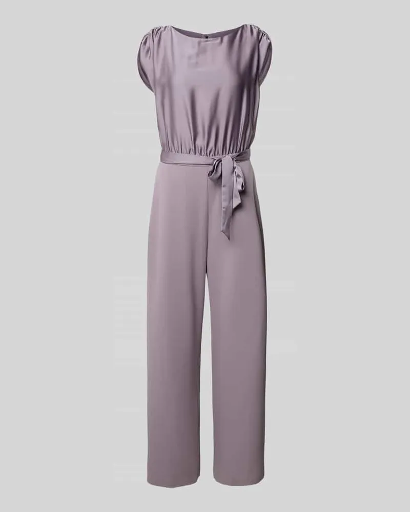 Swing Jumpsuit mit Bindegürtel Mauve