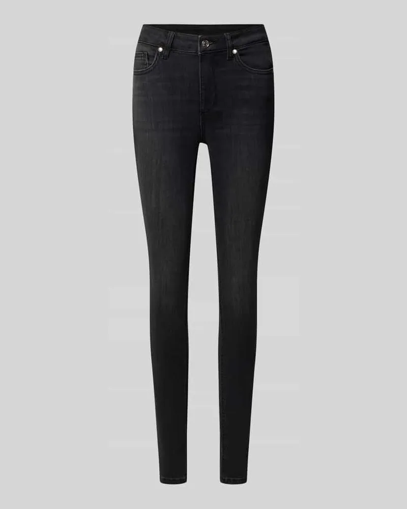 Liu Jo Slim Fit Jeans aus Baumwoll-Mix Modell "DIVINE Black