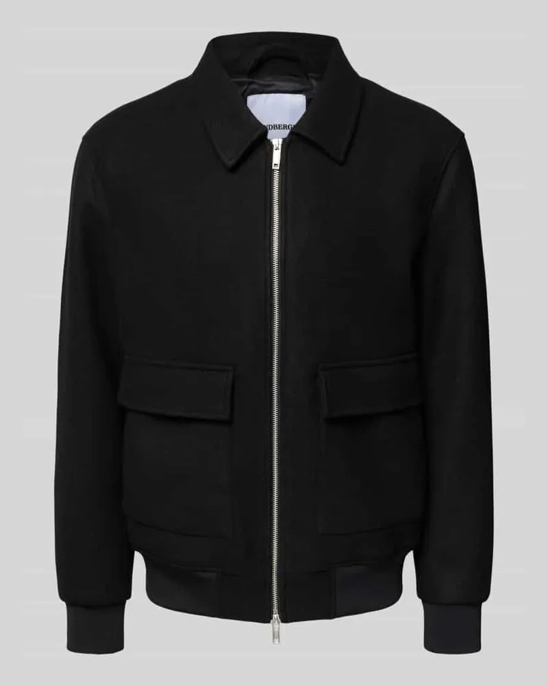Lindbergh Hemdjacke mit Reißverschluss Black