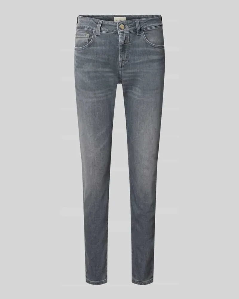 Closed Slim Fit Jeans aus Baumwoll-Mix Modell 'Baker Mittelgrau