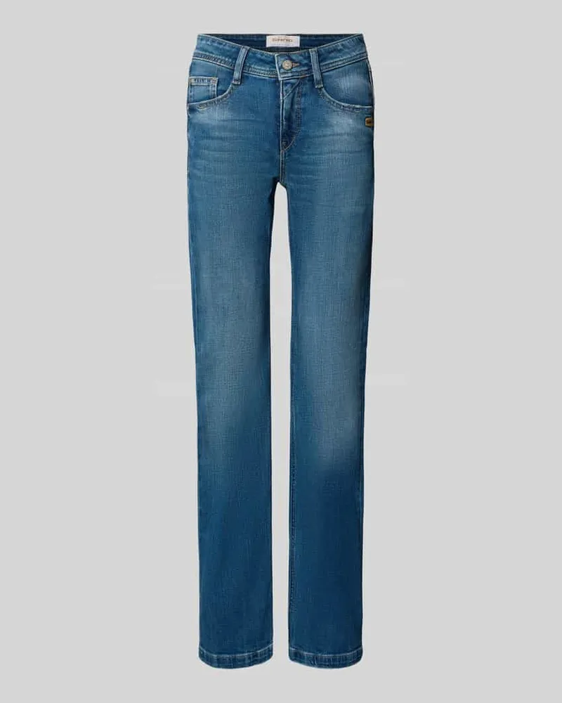 Gang Bootcut-Jeans aus Baumwoll-Mix Modell 'AMELIE Blau