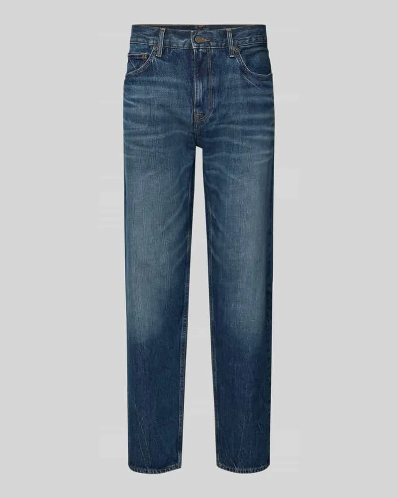 Tommy Hilfiger Straight Fit Jeans aus reiner Baumwolle Modell 'DOVER Jeansblau