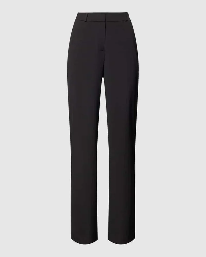 COMMA Stoffhose mit Label-Detail Black