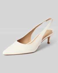 Ralph Lauren Pumps mit elastischem Fesselriemen Model 'LOLAH II Weiss