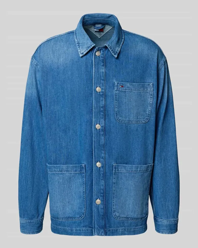 Tommy Hilfiger Relaxed Fit Jeansjacke aus leichtgewichtigem Denim Jeansblau