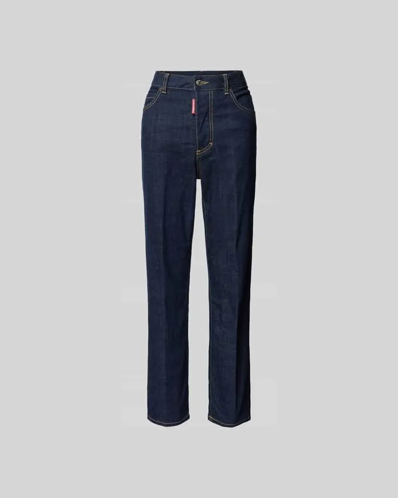 Dsquared2 Straight Fit Jeans mit Label-Detail Marine