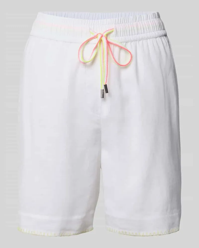 Marc Cain Bermudas aus reiner Viskose Weiss