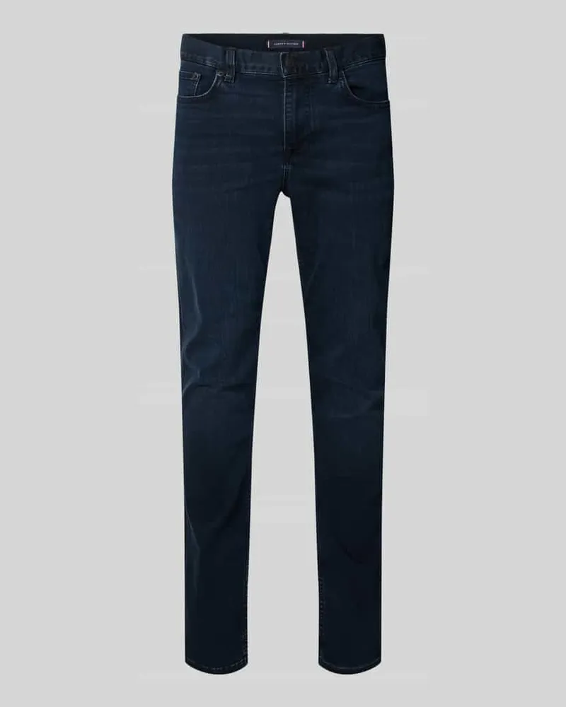 Tommy Hilfiger Slim Fit Jeans aus Baumwoll-Mix Dunkelblau