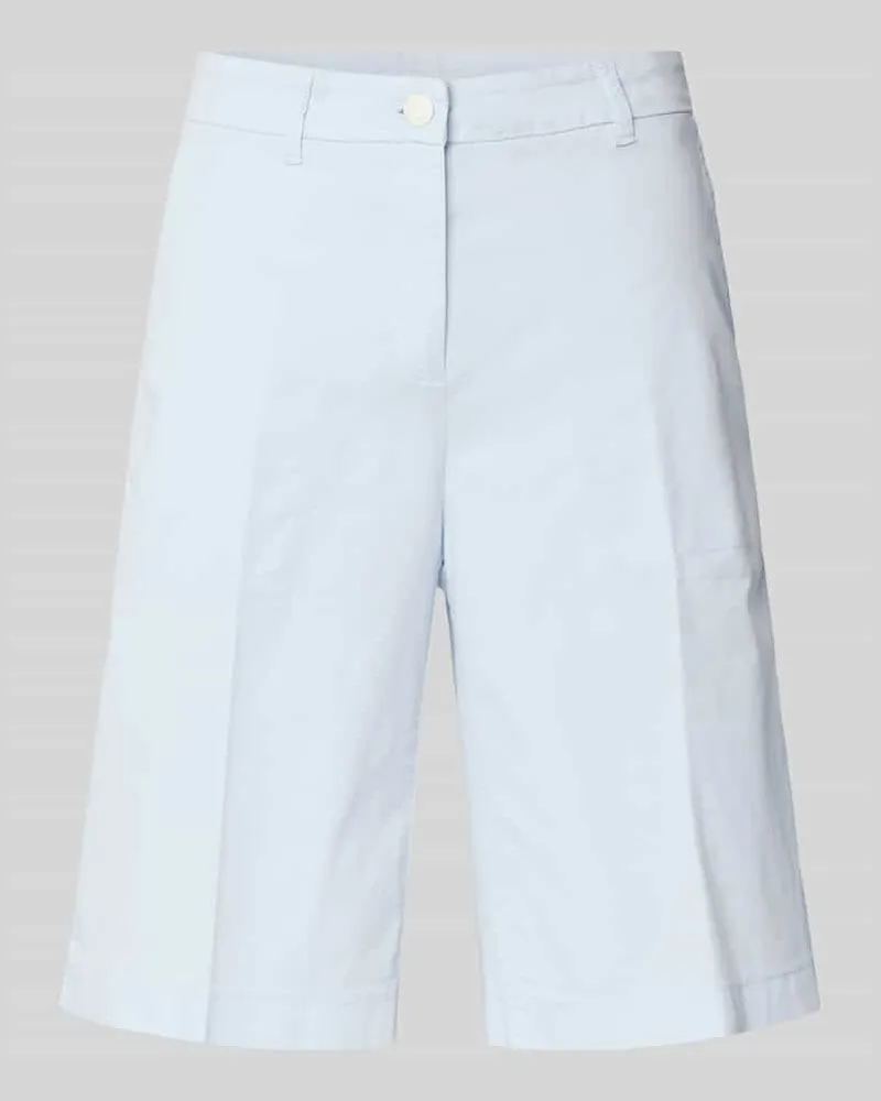 Cambio Wide Leg Shorts mit Bügelfalten Modell 'STELLA BERM Hellblau