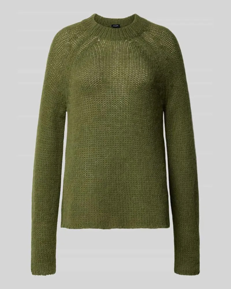 JOOP! Strickpullover mit Rundhalsausschnitt Modell 'KARA Dunkelgruen