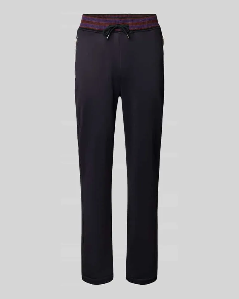 Paul Smith Slim Fit Jogpants mit Reißverschlusstaschen Black