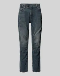 G-STAR RAW Slim Fit Jeans im Used-Look Modell 'MOTO CROSS 3D Jeansblau