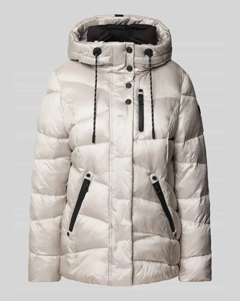 Gil Bret Steppjacke mit Kapuze Ecru