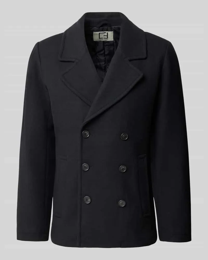 Casual Friday Regular Fit Jacke aus Woll-Mix Modell 'METS Black