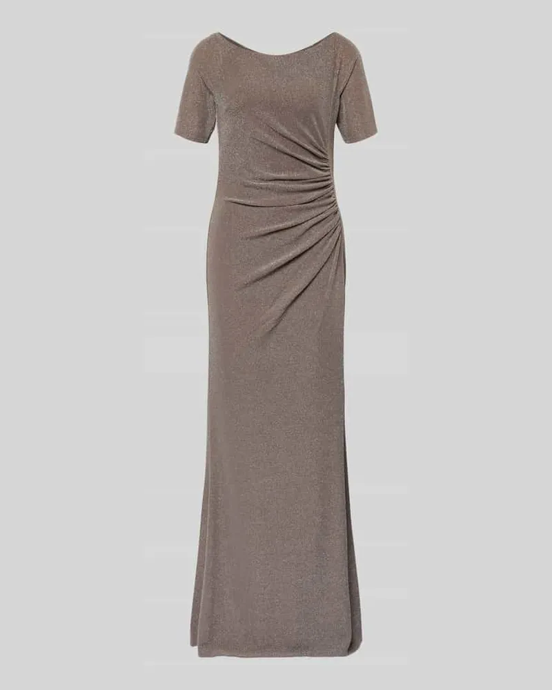 Vera Mont Abendkleid mit Raffungen Taupe