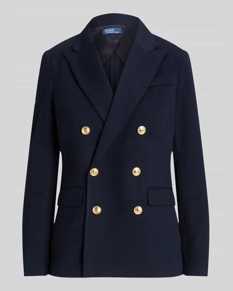 Ralph Lauren Zweireihiger Blazer mit Woll-Anteil Marine