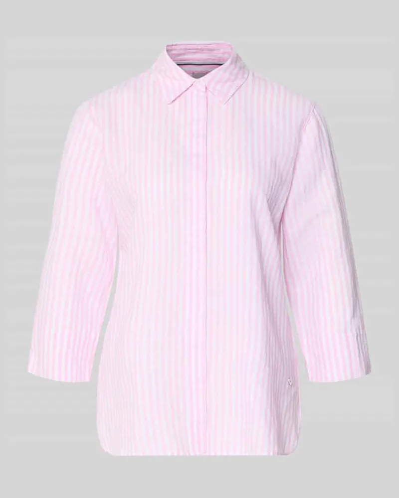 Brax Regular Fit Hemdbluse aus reiner Baumwolle Modell 'VIKI Rosa