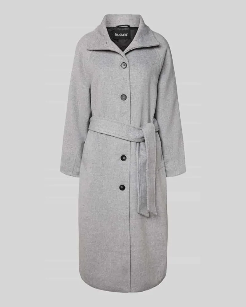 b.young Mantel mit Reverskragen Modell 'Abonnet Mittelgrau