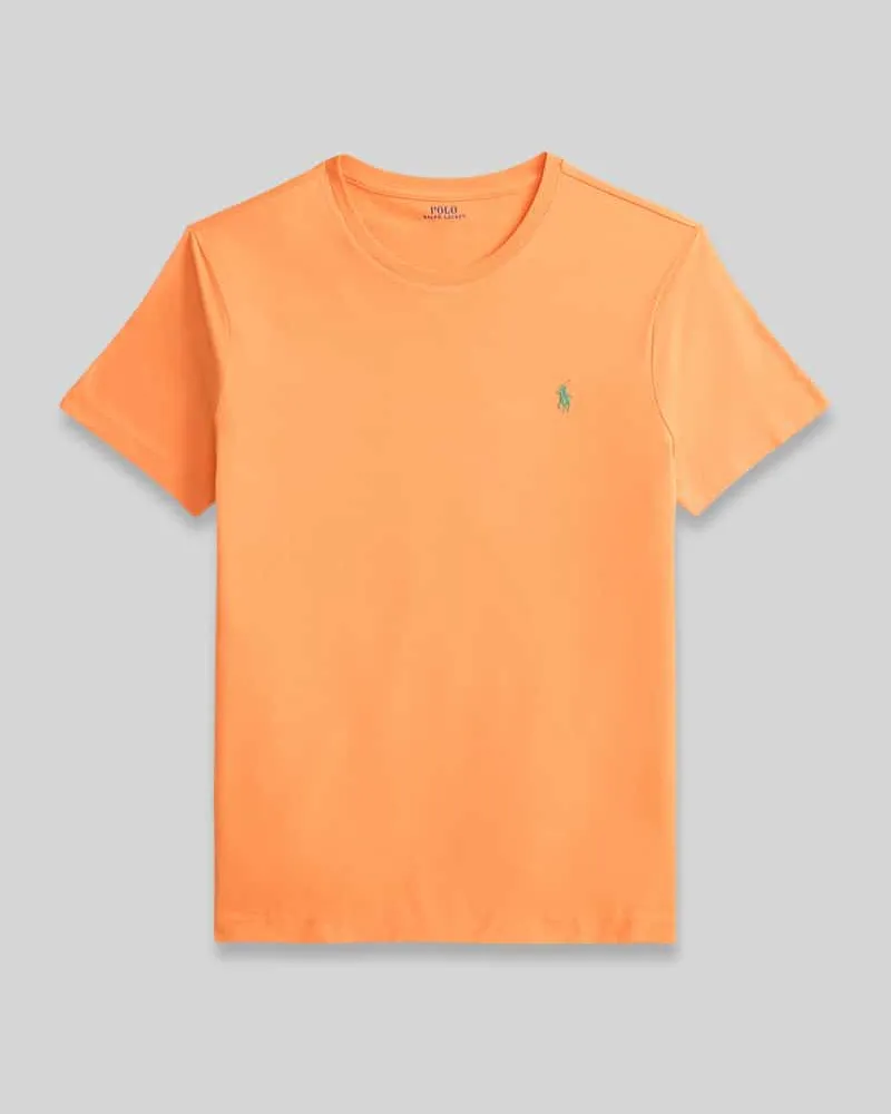 Ralph Lauren Regular Fit T-Shirt aus reiner Baumwolle Orange