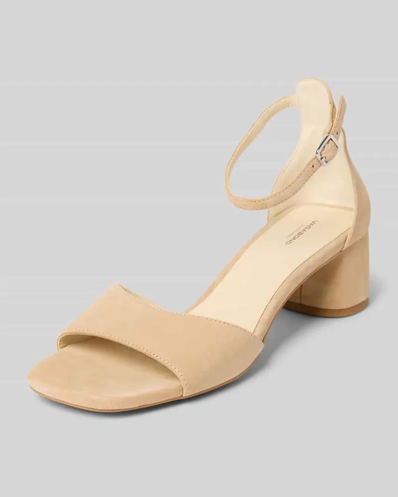 Vagabond Ledersandalette mit Blockabsatz Modell 'Piper Beige