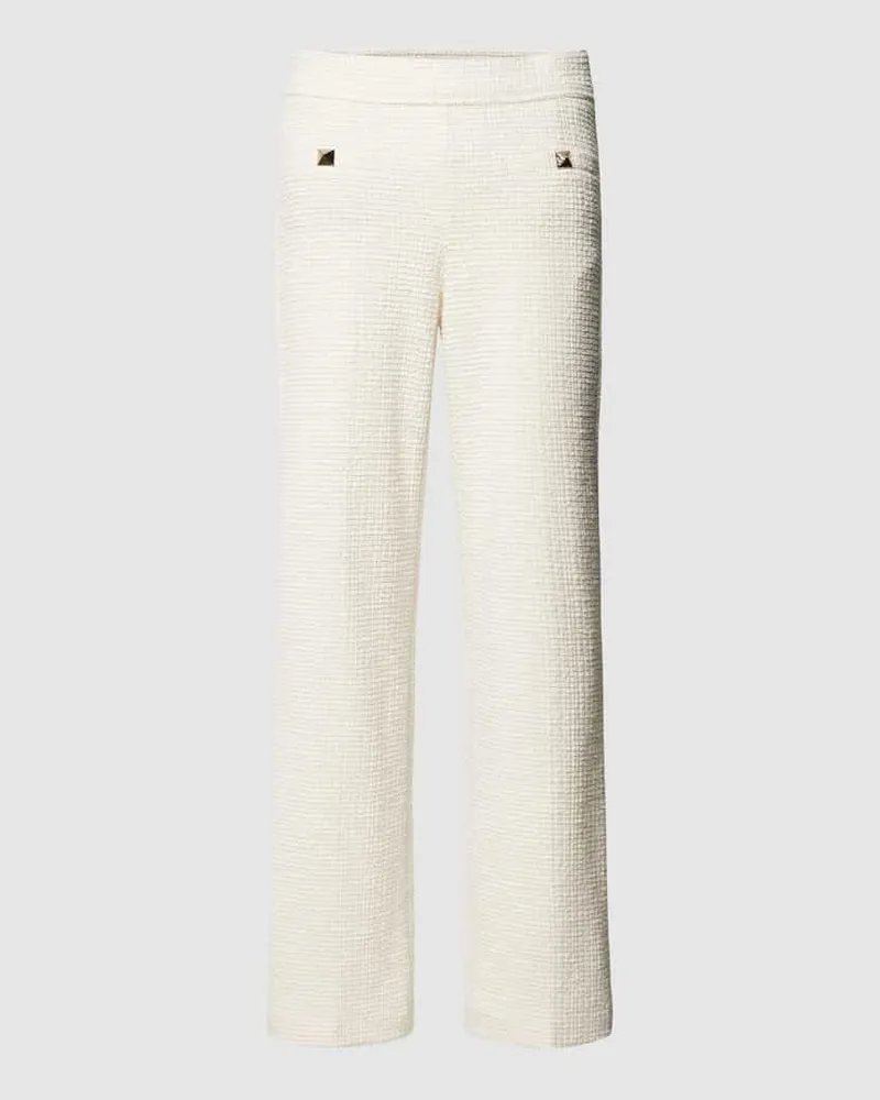 Cambio Stoffhose mit Bügelfalten Modell 'FAITH Offwhite