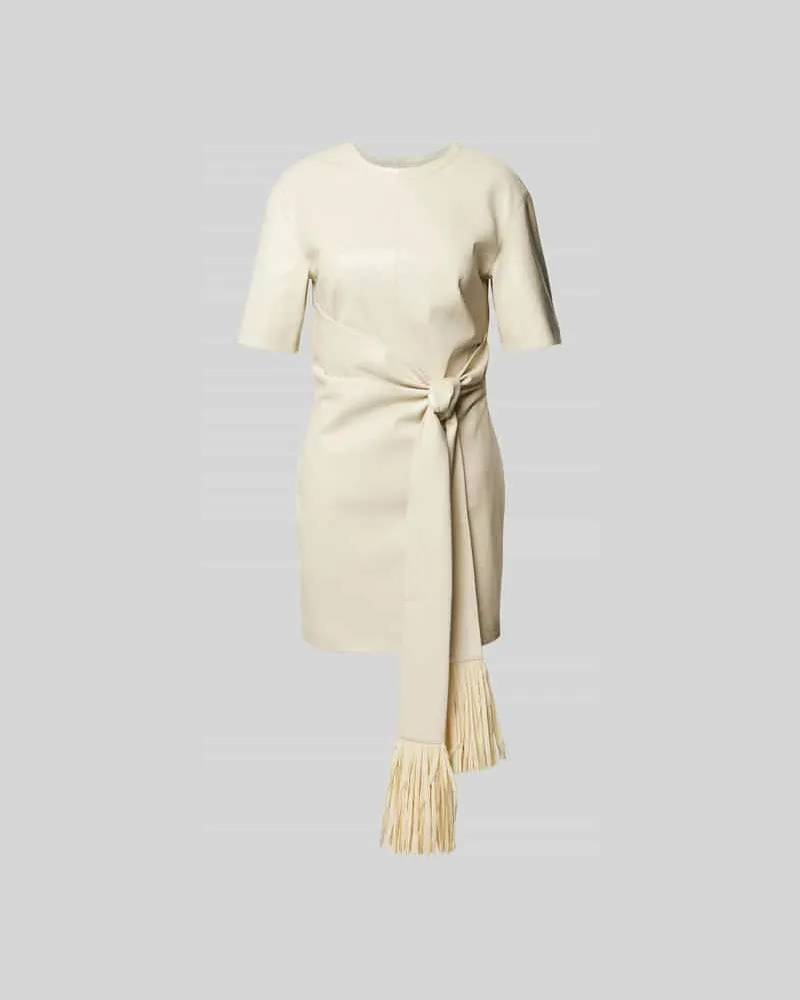 Nanushka Minikleid mit Raffungen Ecru