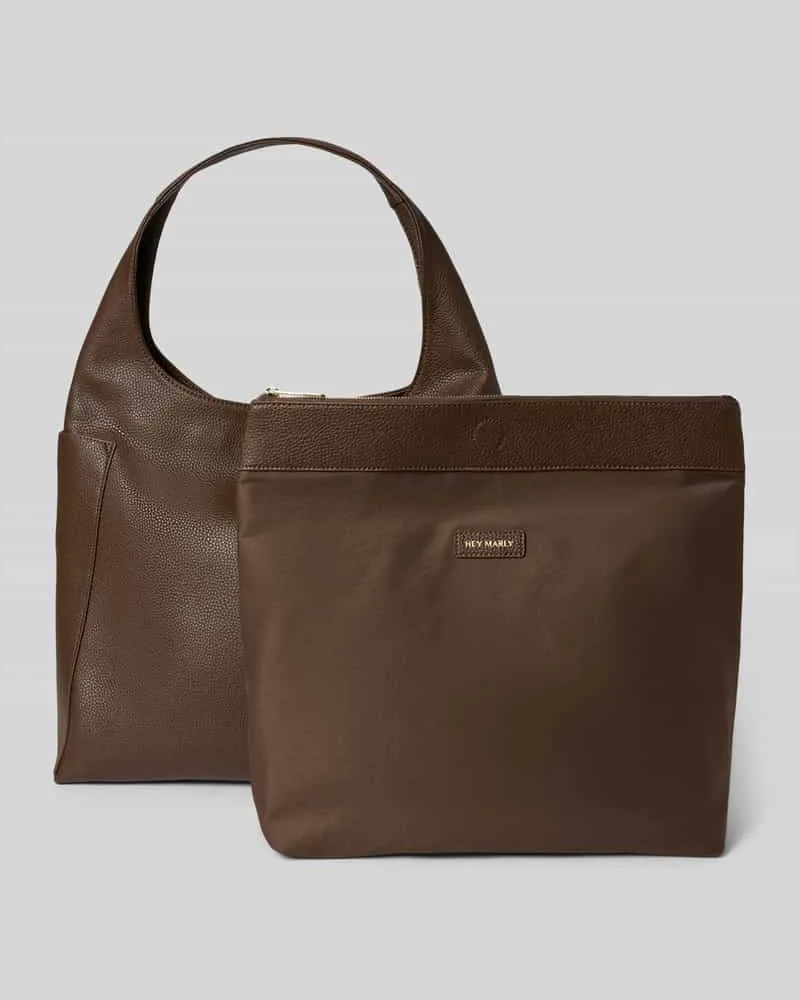 Hey Marly Handtasche mit Tragehenkel Modell 'Alltime Lover Dunkelbraun