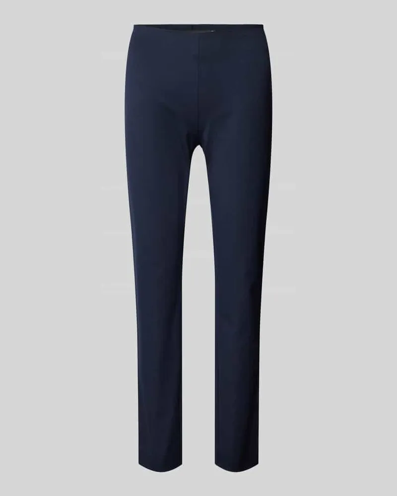 Ralph Lauren Skinny Fit Stoffhose mit seitlichem Reißverschluss Marine