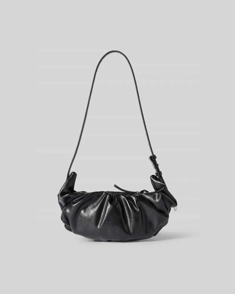 Diesel Shoulder Bag mit Raffungen Black