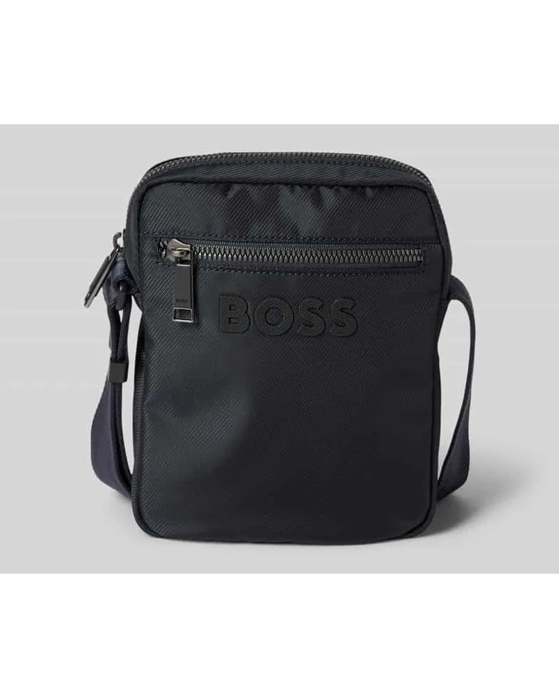 HUGO BOSS Umhängetasche mit Label-Print Modell 'Catch_3.0 Marine