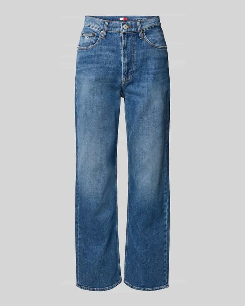 Tommy Hilfiger Slim Fit Jeans aus Baumwoll-Mix Modell 'LAYLA Jeansblau