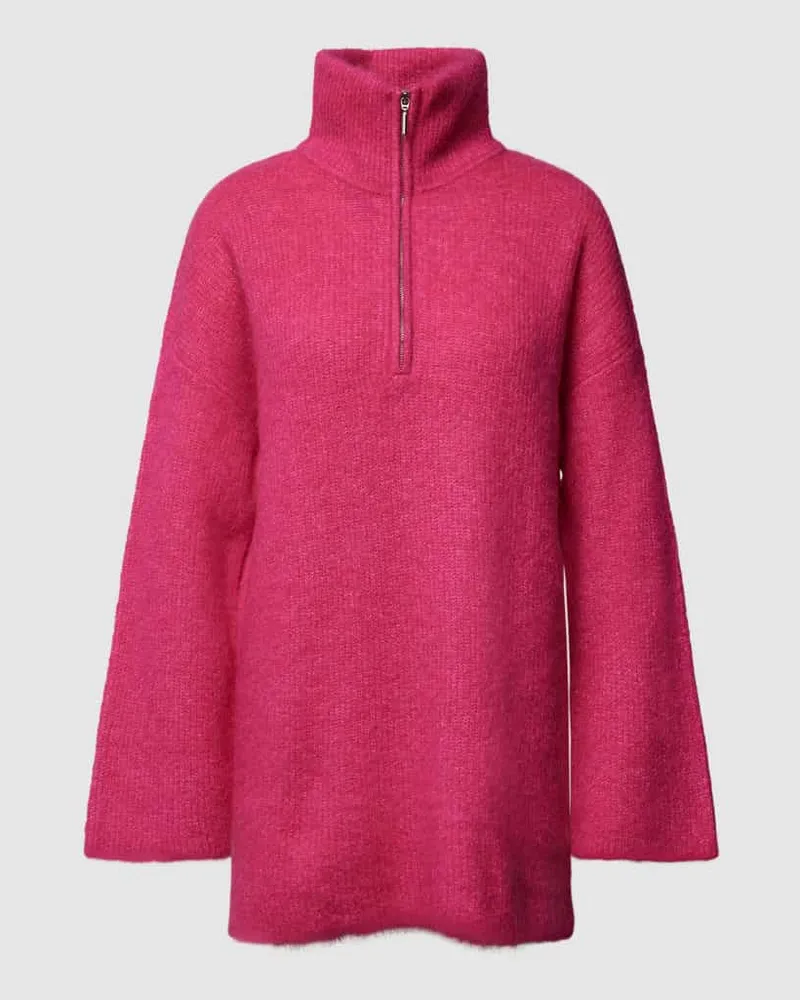 Selected Regular Fit Rollkragenpullover aus Schurwoll-Alpaka-Mix Pink