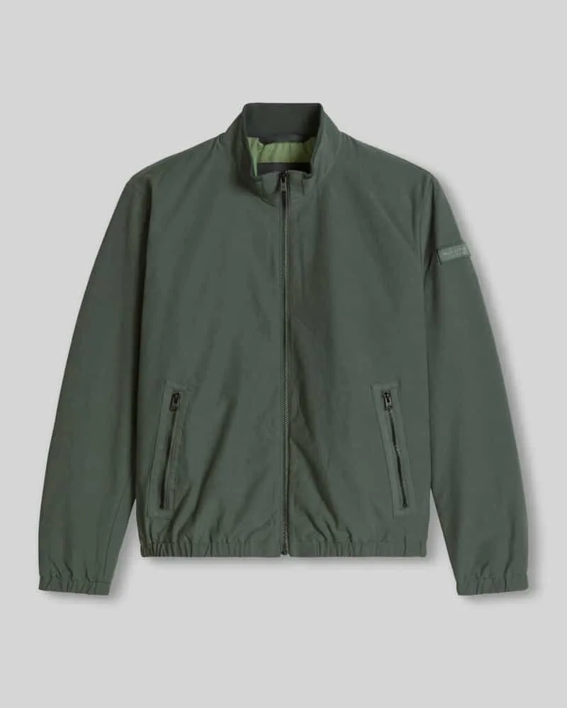 Marc O'Polo Regular Fit Blouson aus Baumwoll-Mix mit Stehkragen Oliv
