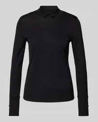 Marc Cain Longsleeve mit Umlegekragen Black