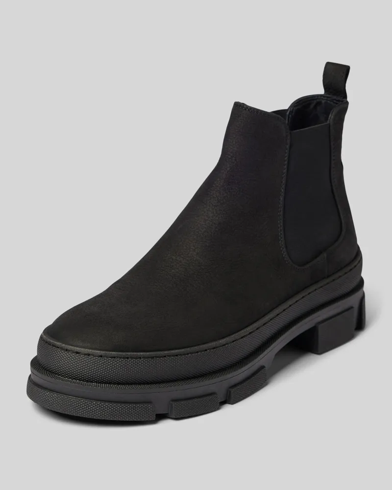 Copenhagen Chelsea Boots aus Leder mit Zugschlaufe Black