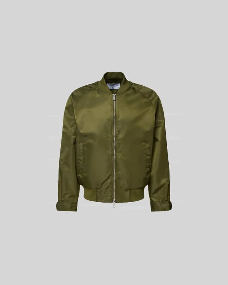 Filippa K Bomberjacke mit Stehkragen Khaki