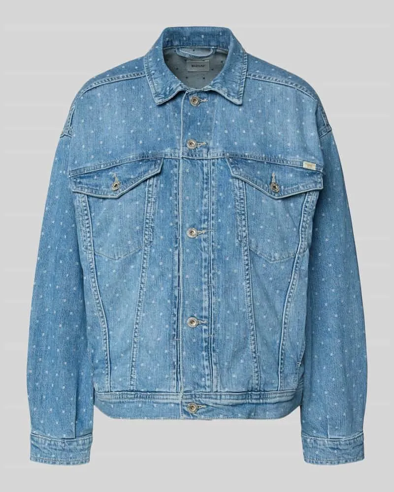 Mustang Regular Fit Jeansjacke mit Logo-Patch Modell 'ARCATA Jeansblau