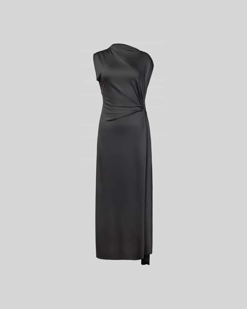 Victoria Beckham Maxikleid in Wickel-Optik Black