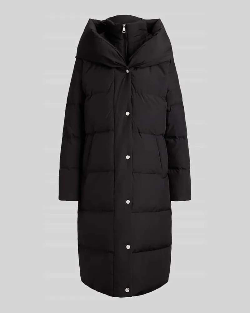 Ralph Lauren Regular Fit Daunenmantel mit Zweiwege Reißverschluss Black