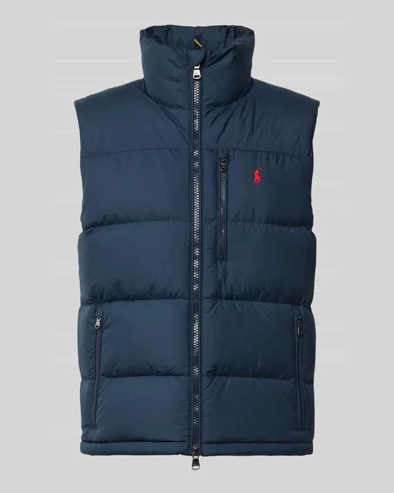 Ralph Lauren Regular Fit Weste mit Logo-Stitching Marine