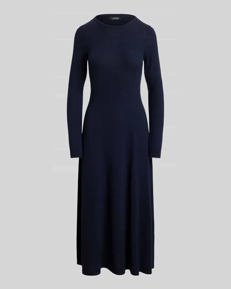 Ralph Lauren A-Linie Freizeitkleid aus reiner Wolle Modell 'VORLEY Marine