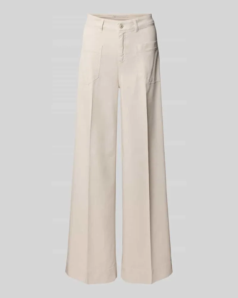 RAFFAELLO ROSSI  Wide Leg Hose aus Viskose-Mix Modell 'MIRU Sand