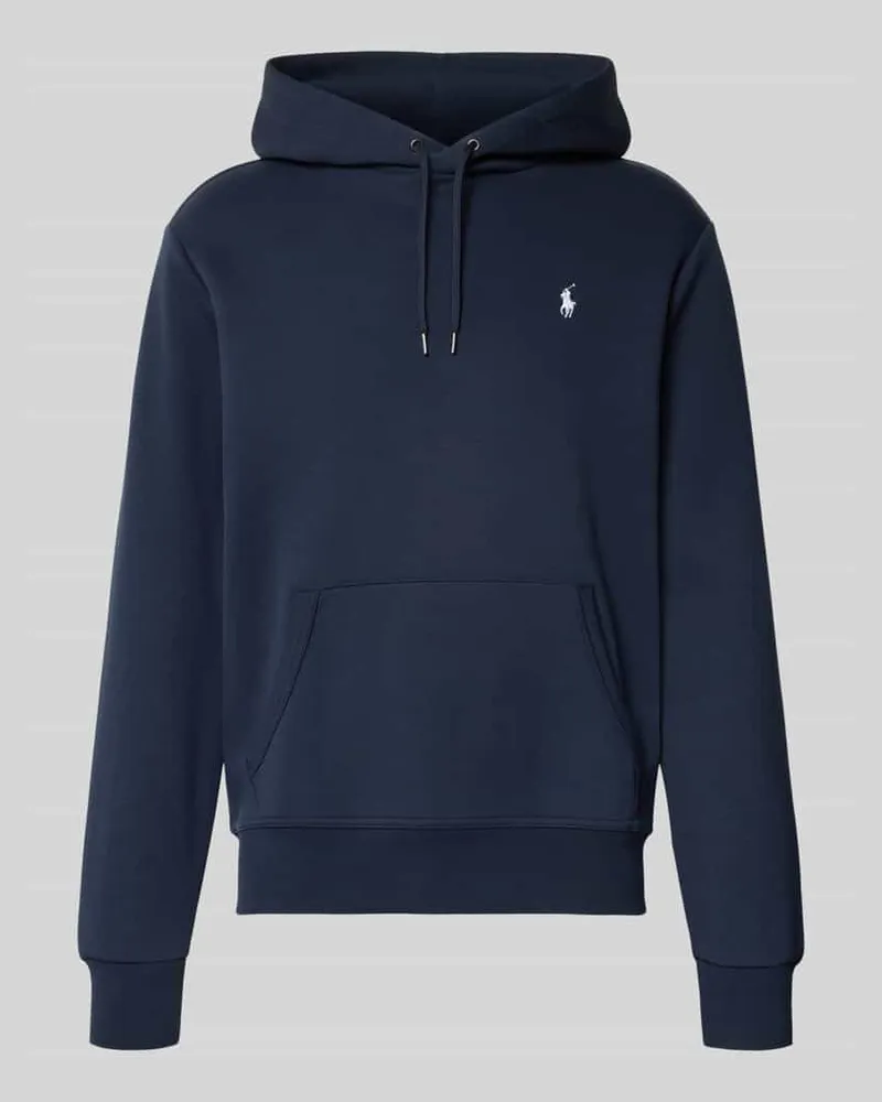 Ralph Lauren Hoodie mit Label-Stitching und Känguru-Tasche Marine