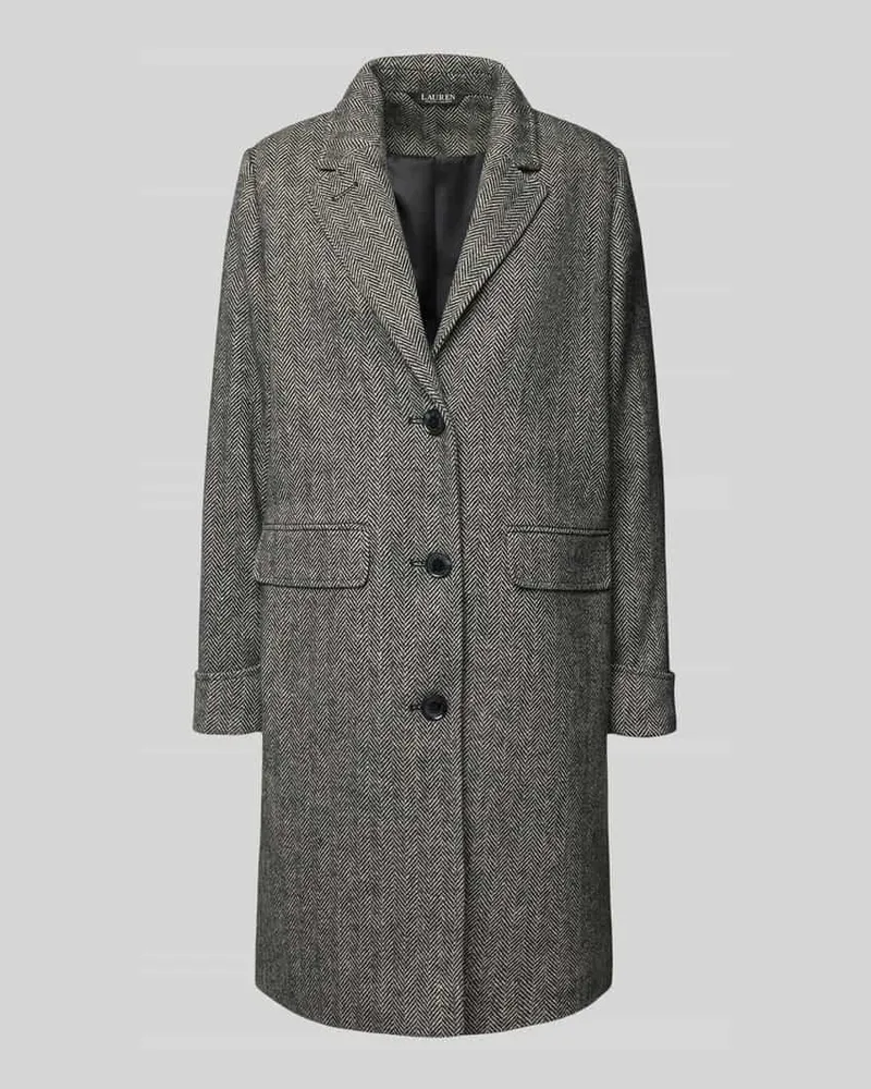 Ralph Lauren Mantel mit Reverskragen und Pattentaschen Black